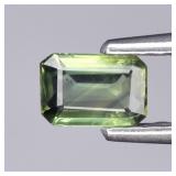 0.35ct 5x3.5mm Octagon Natural Blue Green Sapphire