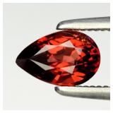 0.66ct 6.5x4.2mm VS Pear Natural Purplish Pink Rho