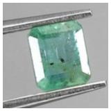 Octagon Cut Natural Unheated Green Emerald Zambia