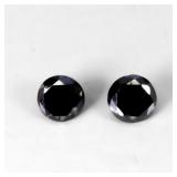 Pair 2p 0.22ct 3mm Round Brilliant Cut Untreated N