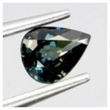 Pear Cut Natural Top Rich Blue Green Sapphire Aust