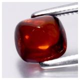 2.52ct Cushion Cabochon Natural Reddish Orange Spe