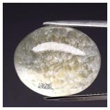 23.20ct 19x15.5mm Oval Cabochon Natural White Quar