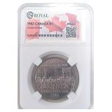 RGS MS 64 1982 Canada Constitution $1 Coin