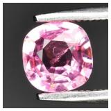 0.67ct 5.7x5.5mm Cushion Natural Pink Tourmaline -