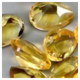 Pear Cut Natural Unheated Yellow Citrine Brazil 10