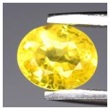 0.64ct 5.5x4.5mm Oval Yellow Sapphire - Thailand G