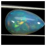Pear Cab AAA Floral Flash Play Of Color Crystal Fi