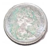 Silver 1968 Canada 25ï¿½ Coin