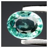 0.34ct 5x4mm Oval Natural Green Emerald - Nigeria