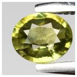 0.35ct 4.7x4mm Oval Natural Green Sapphire - Unhea