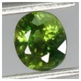 Oval Cut Natural Green Yellow Sapphire Australia 0