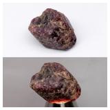 32.52ct Rough Natural Reddish Purple Sapphire - Un