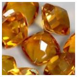 Cushion Cut Natural Unheated Orange Citrine Brazil