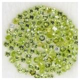 Round Natural Unheated Top Rich Green Peridot 130p
