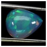 Pear AAA Floral Flash Play Of Color Crystal Fire O