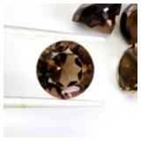 Round Cut Natural Unheated Top Smoky Quartz 13.75c