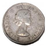 Silver 1960 Canada 10ï¿½ Coin