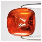 1.59ct Cushion Cabochon Natural Orange Spessartite