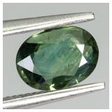 Oval Cut Natural Heated Only Blue Green Sapphire A