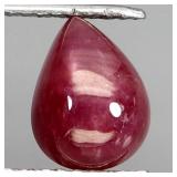 Pear Cab Natural Top Red Ruby Mozambique 6.10ct 11