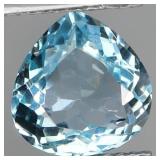 Heart Cut Natural Top Sky Blue Topaz Africa 7.53 C