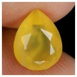 Pear Cut Natural Unheated Top Rich Yellow Opal Mex