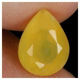Pear Cut Natural Unheated Top Rich Yellow Opal Mex