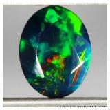 Oval Cut Natural AAA Floral Flash Play Of Color Bl