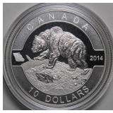 Canada $10 2014 Grizzly Bear - O Canada series II