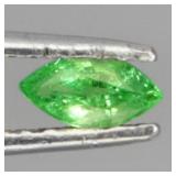 Marquise Natural Unheated Top Rich Green Tsavorite