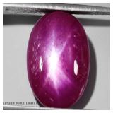 Oval Cab 100% Natural Red 6 Rays Star Ruby Africa