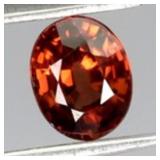 Oval Cut Natural Unheated Top Rich Orange Zircon T