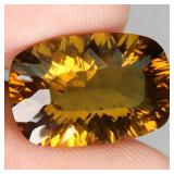 Antique Cut Natural Top Orangey Yellow Citrine Bra