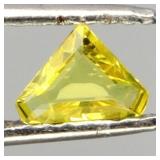 Superman Cut Natural Top Rich Yellow Sapphire Aust