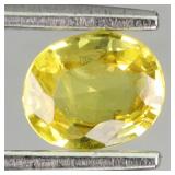 Oval Cut 100% Natural Top Rich Yellow Sapphire Aus