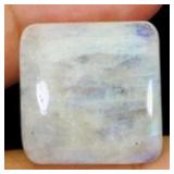 Square Cab Natural White With Fire Blue Luster Moo