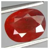 Rare Oval Natural Top Padparadscha Sapphire Tanzan