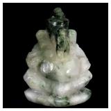 29.16ct 23x17mm Ganesha Hand Carved Natural White