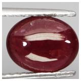 Oval Cabochon Natural Red Ruby Mozambique 3.50ct 1