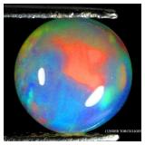 Round Cab AAA Floral Flash Play Of Color Crystal F