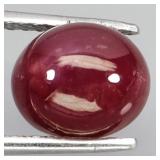Oval Cab Natural Top Red Ruby Mozambique 7.11 Ct 1