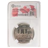 RGS MS 64 1982 Canada Constitution $1 Coin