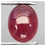 Oval Cabochon Natural Red Ruby Mozambique 5.86ct 1