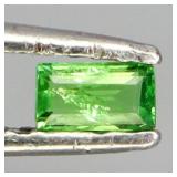 Baguette Cut Natural Unheated Tsavorite Garnet 0.3