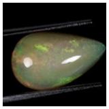 Pear Natural AAA Floral Flash Play Of Color Crysta