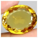 Oval Natural Unheated Top Rich Yellow Citrine Braz
