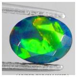 Oval Cut Natural AAA Floral Flash Play Of Color Bl