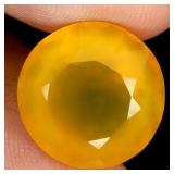 Round Cut Natural Unheated Top Rich Yellow Opal Me