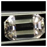 Octagon Cut Natural Peach Pink Kunzite Afghanistan
